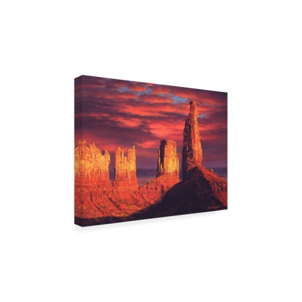 R W Hedge 'Fiery Castles' Canvas Art,18x24